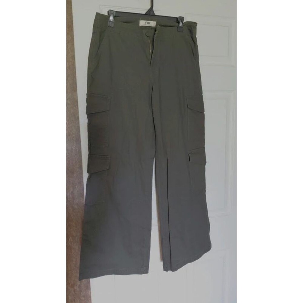 YMI Grey high-rise, wide leg, cargo-9/29